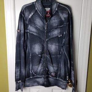 Affliction Loud & Fast ACMC Distressed Jacket